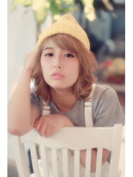 ヘアリゾート ブーケ(hair+resort bouquet) ニット帽アレンジ