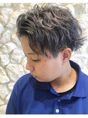 グレイアッシュ#パーマ#イメチェン#刈り上げショート
