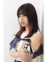ハナブサ 田上店(HANABUSA) 【岡田芽紅美　HANABUSA】20代30代40代深みレッドインナーカラー