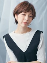 エムスラッシュ みなとみらい馬車道店(M SLASH)&nbsp;M.SLASH馬車道/斜めバング/ピンクブラウン/マッシュウルフz