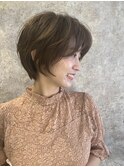 カジュアルショートボブ