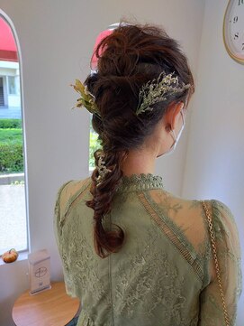 タカ(Taka) 編みおろしアレンジ＊結婚式ヘアセット