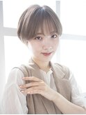 大人可愛い美髪20代30代小顔マッシュショート１５８