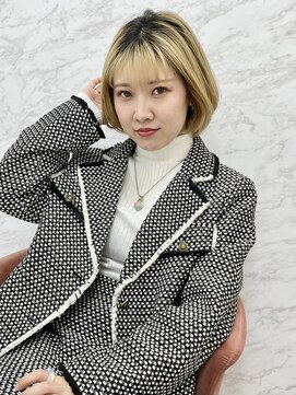 インデックスヘアーユー 錦糸町店(in'dex hair - U) 大人女子のハイトーンカラー［ケアブリーチ/韓国/ボブ/カラー］