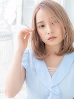 モッズヘア 越谷(mod's hair)&nbsp;韓国風かきあげ前髪小顔ハイライトカラーTb4越谷10代20代30代