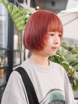 ヴヴ(Bub) pink bob/ピンクグレージュ ウルフボブ