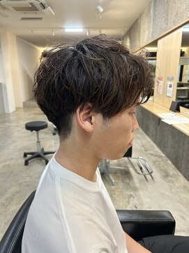 ニアウ 伊勢崎連取店(Niau) メンズマッシュパーマツイストスパイラルパーマ波巻きパーマ