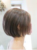 大人可愛いナチュラルショートボブ 20代30代40代