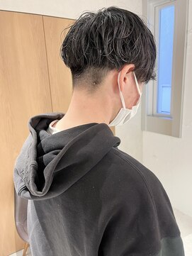 ラミエ バイ メルト 吉祥寺(lamie by melt) "久保田"大人ショート刈り上げマッシュツーブロニュアンスパーマ