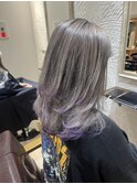 シルバー×ラベンダー