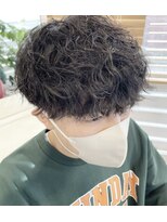 サンズ(suns)&nbsp;【Miyuki】メンズマッシュ×くるくる波巻きパーマ