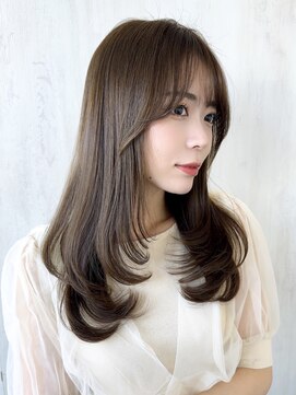 アフロート ルヴア(AFLOAT RUVUA) るなstyle 小顔レイヤー/20代30代40代/ベージュカラー/新宿