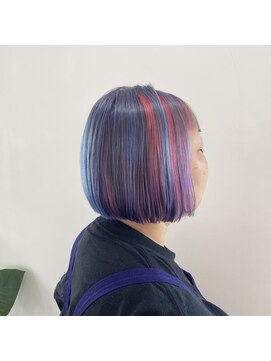 ヘアーアンドメイクアップモパ ユニコーンカラー