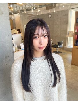 オルセン(OLSEN) long×face layer×dark greige