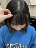 シルバーイヤリングカラー＋フェイスフレーミング