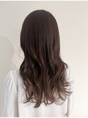 艶感クールブラウン×髪質改善カラー
