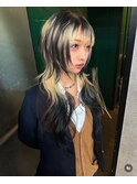 シャギーウルフカットロングウルフ中性ウルフレイヤーカット