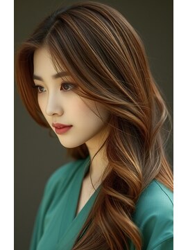 エス 天満扇町(esu) yaブラウンカラー/レイヤーカット/艶カラー