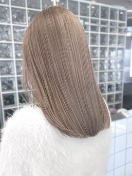 サンクマーケット 渋谷(cinq MARKET) 渋谷ミルクティーベージュハイトーンカラーヘーゼルベージュボブ