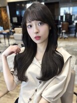 エインアンリー 明治神宮前(AIN.ANLY.)&nbsp;顔周りレイヤーカットウルフカット前髪カットグレージュ