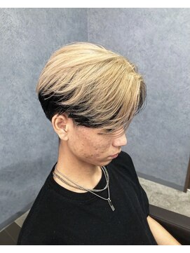 クレオ 福大通り店(CREO) センターパート×抜きっぱなしブロンド