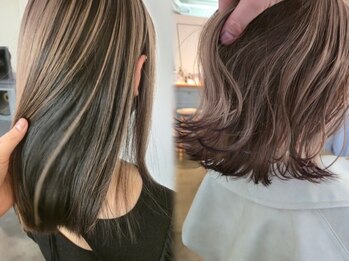 マカロニコースト(macaroni coast)の写真/【macaroni coast×トレンド】ブリーチによるダメージが気になる方も安心！アンブレラカラーでお洒落度UP☆