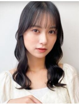 モッズヘア 足利(mod'hair) ナチュラルブルーブラック艶感ストレート美肌透明感ブルーカラー