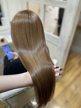 シーループユナイテッドアトリエ(C-LOOP UNITED ATELIER) やわらかベージュカラー【髪質改善】高濃度水素カラー水素トリ