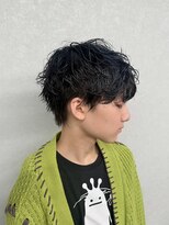 コードバイケンジ 戸塚(CODE by KENJE)&nbsp;シャドウパーマ×デザインカラーハイライト