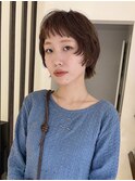 オン眉ショートウルフ　チビウルフ　レイヤーショート/