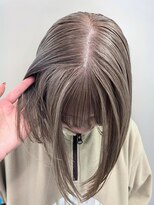 イロウ 天神大名店(IROW)&nbsp;ケアブリーチ　ダブルカラー　ミルクティーベージュ　ボブ