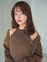 アンジェリカラボ(ANGELICA LABO)&nbsp;ANGELICA 前髪カット 大人かわいい ナチュラルベージュ