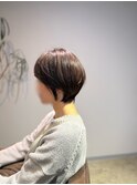 【30代40代】前下がりショートボブ／前髪あり／髪質改善ショート