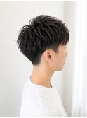 春のメンズカット無造作マッシュ