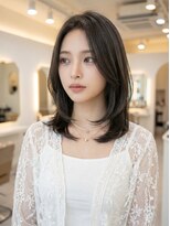 ラビマーニ 西中島店(Labimani) 【Labimani】ミディアム韓国レイヤー、ハッシュカット
