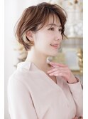 イヤリングカラーブリーチなし耳かけレイヤーショートボブ30代c9