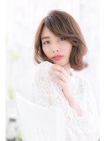ミック ヘアアンドビューティー 大山店(miq  Hair&Beauty)&nbsp;ゆるくびれのアンニュイふわミディ