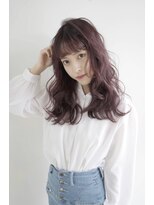 トレヘアー(tRe hair)&nbsp;ゆるふわミディ◯コーラルピンク