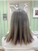 ダブルカラー×インナーカラーパープル