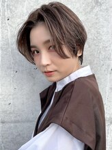 【似合わせハイライトstyle＊】骨格補正ハンサムショート×トレンドに合わせたベージュハイライト＊