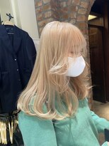 シー クルー 渋谷(C crew) ホワイトベージュ【ダブルカラー髪質改善ケアブリーチ】