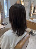 【ミディアムレイヤー】ハイライト グレージュカラー 20代30代