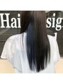 エイチ ヘアーデザイン(h Hair Design) インナーカラーインディゴ
