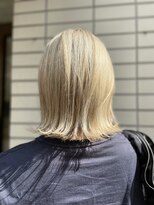 フラット 千葉(Flat.) ホワイトベージュ/外ハネボブ【千葉】