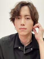 フイ 代々木(Hui) メンズゆるパーマ/アップバング/ツーブロックマッシュ/波巻き
