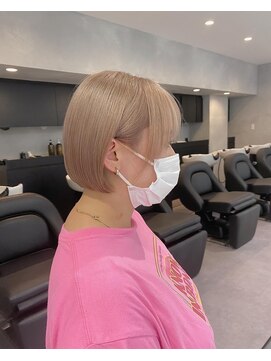 ペレ 栄店(PELE) ミニボブ×ミルクティーベージュ☆