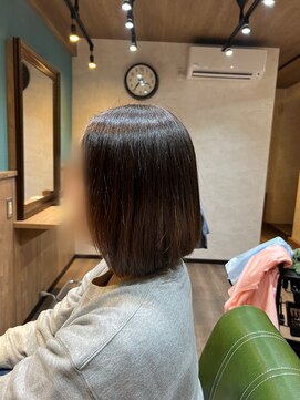 フィッシュボーン(Fish Bone) 縮毛矯正　ミニボブ