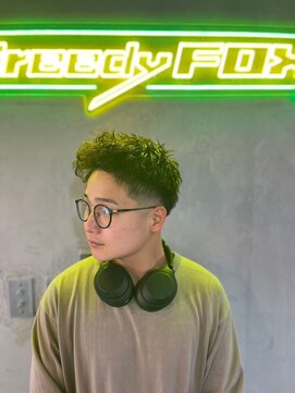 グリーディーフォックス 代々木(Greedy FOX) アップバング/ツーブロックマッシュ/束感/波巻き[シェービング]