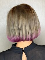 ライズ バイ レボ 柏店(RISE by REVO)&nbsp;大人かわいい/レイヤーロング/グレーベージュ/前髪パーマ/柏