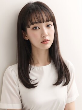 ジョウインアンドエマ(JOWIN AND EMMA) 20代30代大人かわいい/フルバング/グレージュカラー/前髪/小顔